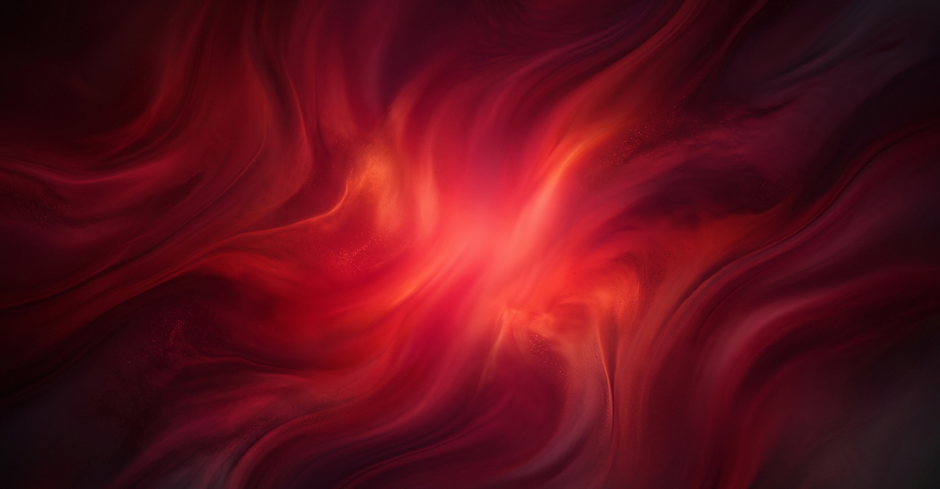 Immagine con onde rosse e arancioni su sfondo nero.